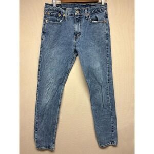 Levi's 502 Straight Leg Jeans Womens Blue Faded Denim 5-Pocket Comfort 30x31